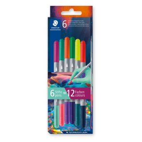 Staedtler Multiverse Duo Fiberpen - 6 stk. (E2-1)