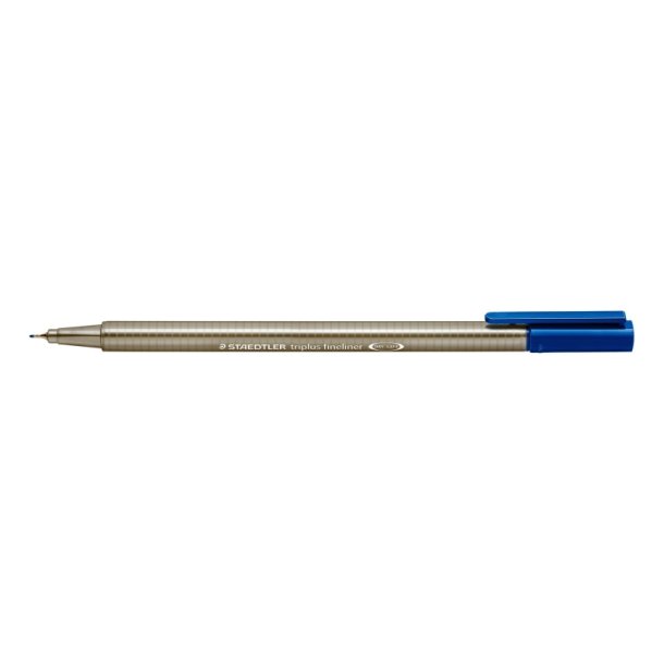 Staedtler Fineliner - Triplus - 0,3 mm - ergonomisk trekantet design - superfin metalspids - bl