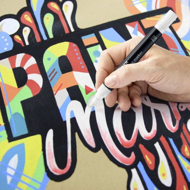 Staedtler Paint Marker - Lumocolor - rund spids - 2,4mm - hvid