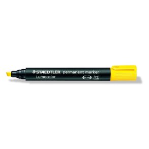 Staedtler Permanent marker - Lumocolor - skr� spids - 2-5mm - gul