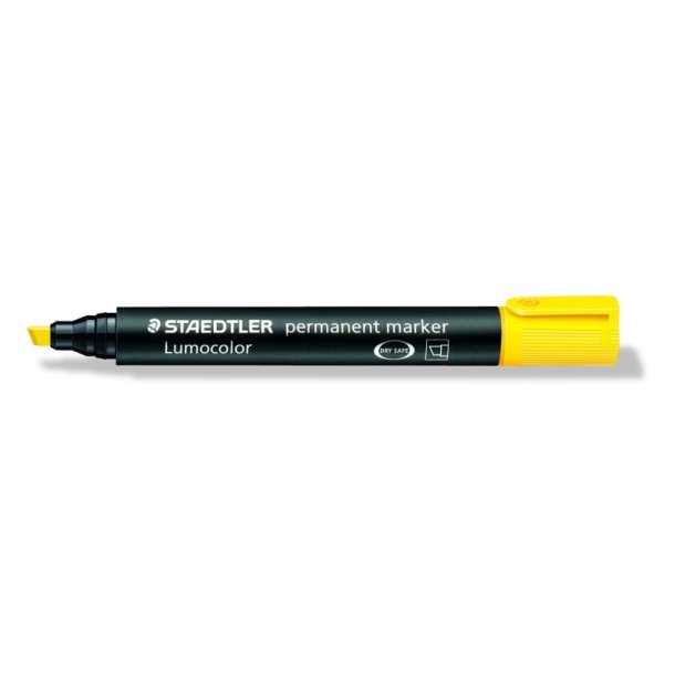 Staedtler Permanent marker - Lumocolor - skr spids - 2-5mm - gul