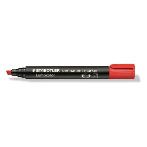 Staedtler Permanent marker - Lumocolor - skr� spids - 2-5mm - r�d