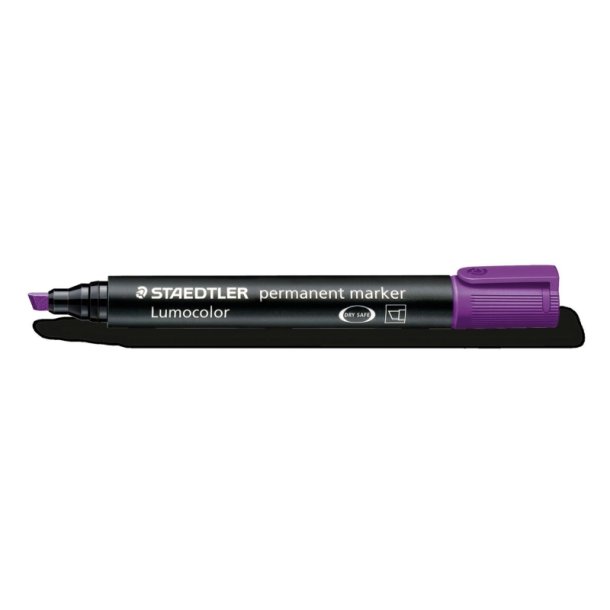 Staedtler Permanent marker - Lumocolor - skr spids - 2-5mm - lilla