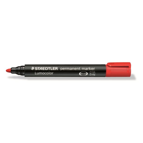 Staedtler Permanent marker - Lumocolor - rund - 2,0 mm - rd