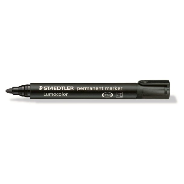 Staedtler Permanent marker - Lumocolor - rund - 2,0 mm - sort