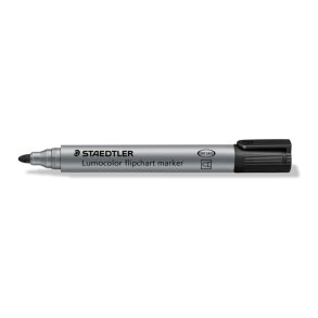 Staedtler Flipchart marker 2mm - sort Lumocolor rund spids