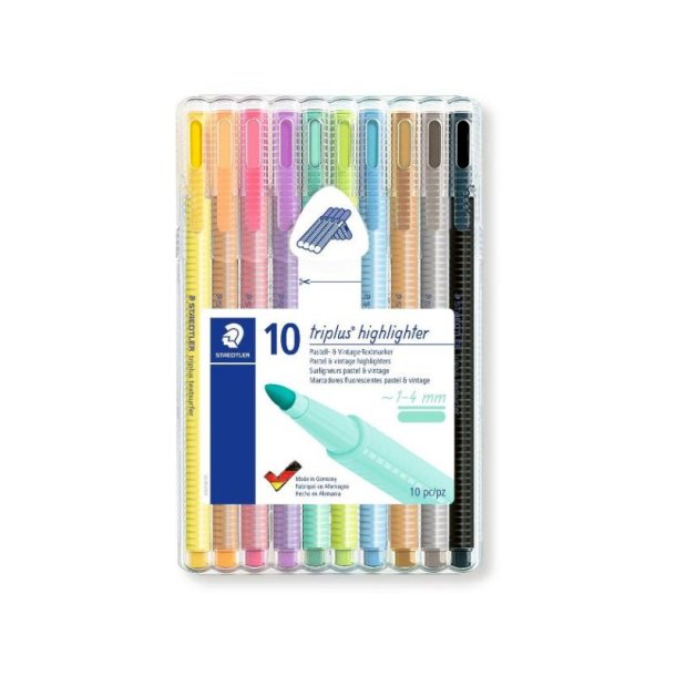 Staedtler Overstregningspen - Textsurfer - Triplus - pastel - assorteret farver - 10 stk.