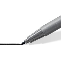 Staedtler fiber pen - Pigment Arts - intens sort