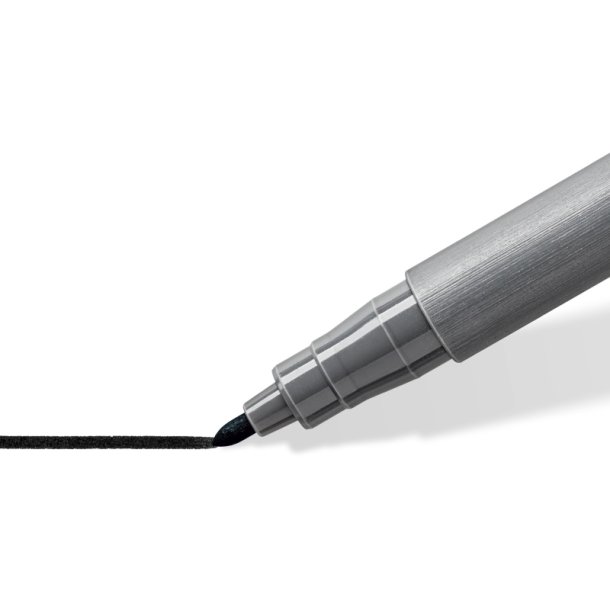 Staedtler fiber pen - Pigment Arts - intens sort