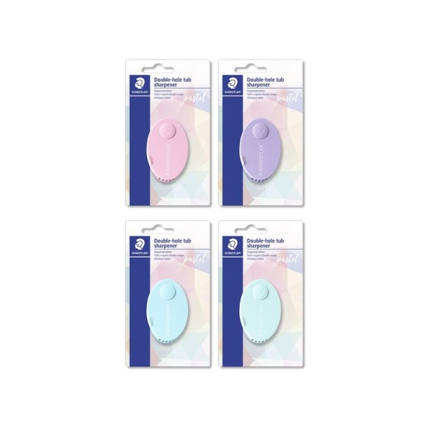 Staedtler Blyantspidser m/holder dobbelt Pastel Line blister