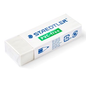 Staedtler Viskelder - PVC, Phthalate og latexfri - Minimal smulder - 65x23x13 mm