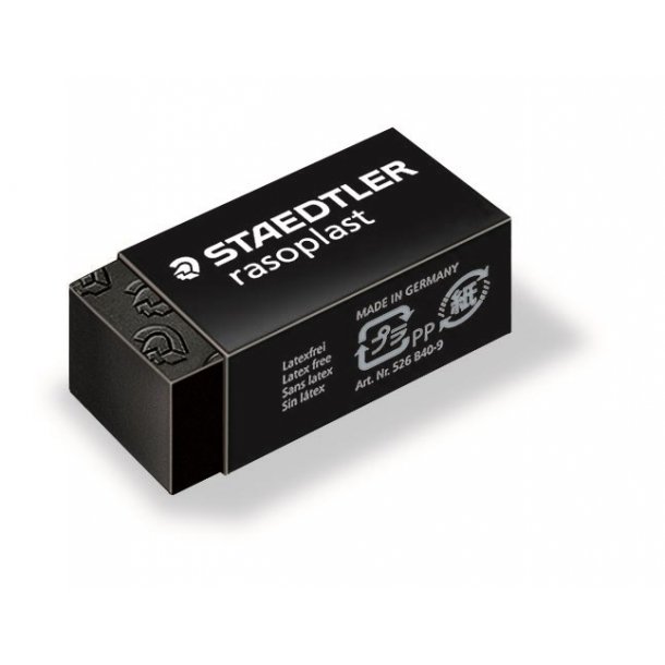 Staedtler Viskelder - Rasoplast - 33x16x13 mm - sort