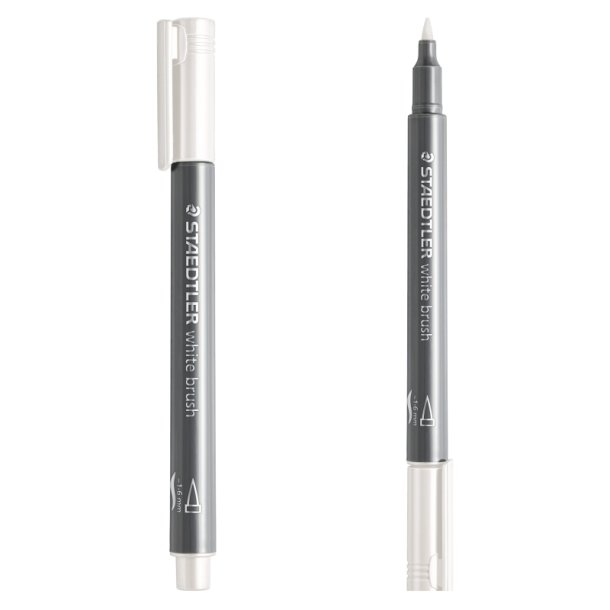 Staedtler Metallic brush marker - 1-6 mm - hvid