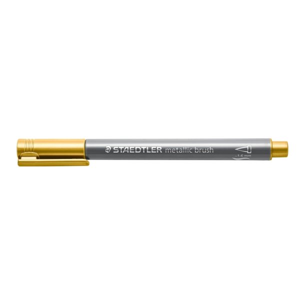 Staedtler Metallic brush marker - 1-6 mm - guld