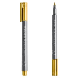 Staedtler Metallic brush marker - 1-6 mm - guld