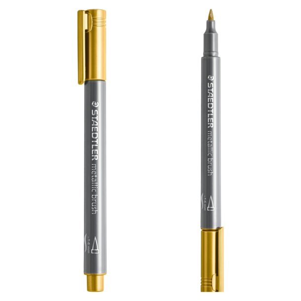 Staedtler Metallic brush marker - 1-6 mm - guld