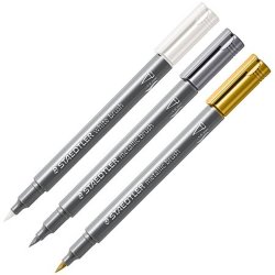 Staedtler Metallic brush marker - 1-6 mm - slv
