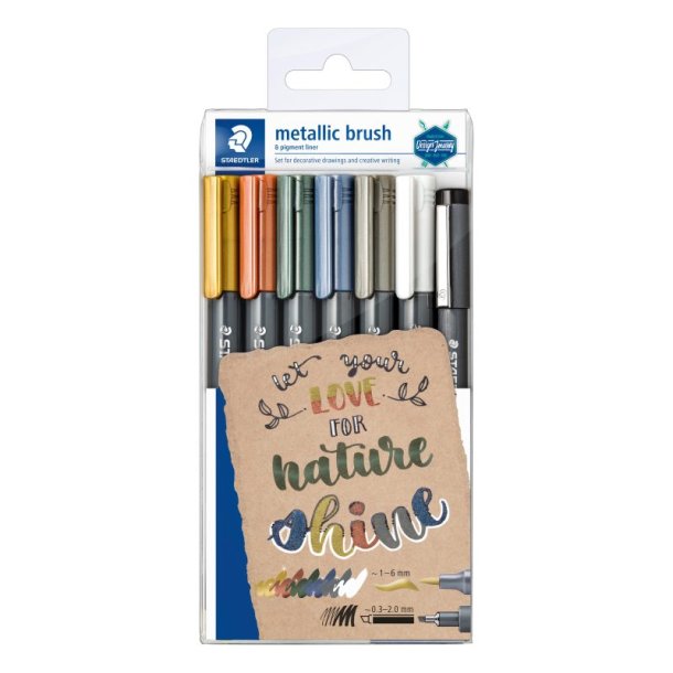 Staedtler Metallic marker - brush - Assorteret farver - 7 stk.