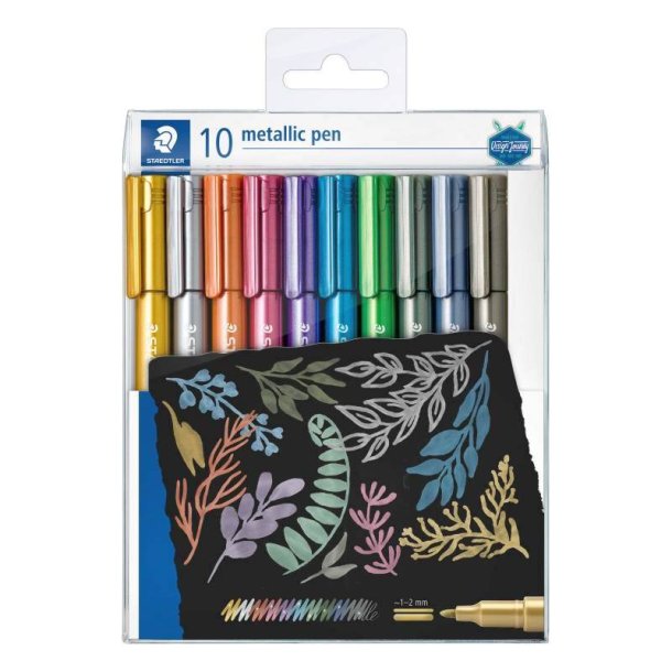 Staedtler Metallic marker - pen - Assorteret farver - 10 stk.