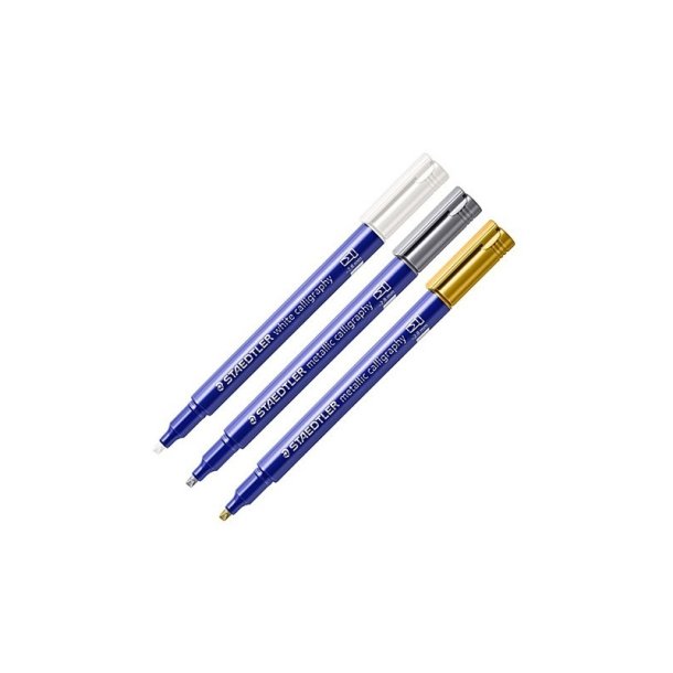Staedtler Metallic Kalligrafipen - 2,8 mm - hvid