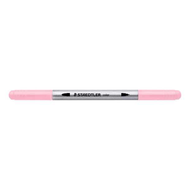 Staedtler Tusser - 3200 Duo - Bred/Fin Spids - 12 Stk - Pastel Farver