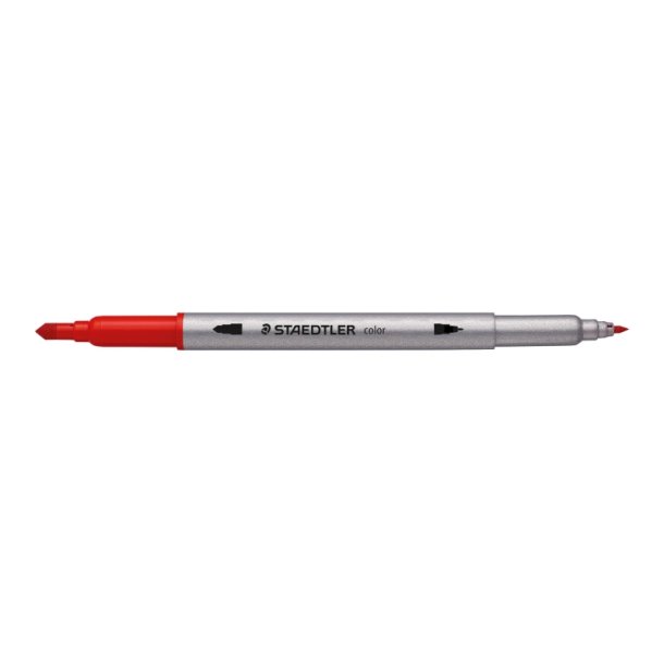 Staedtler Tusser - 3200 Duo - Bred/Fin Spids - 24 Stk - Assorterede Farver