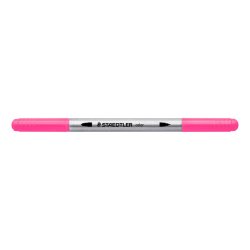 Staedtler Tusser - 3200 Duo - Bred/Fin Spids - 6 Stk - Neon Farver