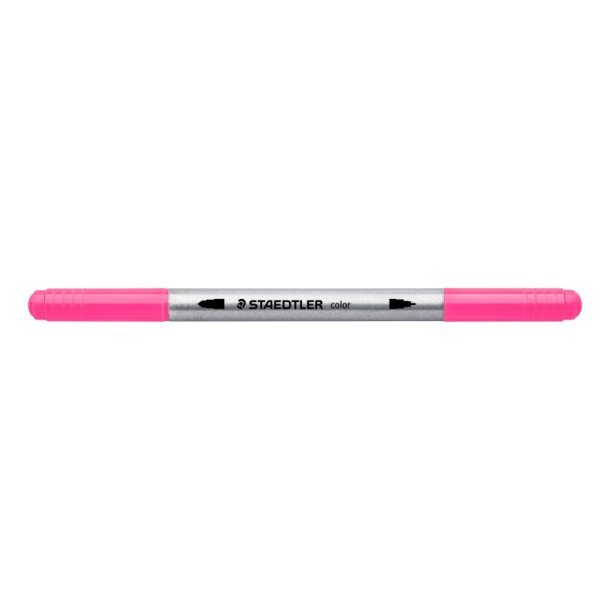 Staedtler Tusser - 3200 Duo - Bred/Fin Spids - 6 Stk - Neon Farver