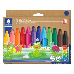 Staedtler Tusser - Noris Junior 329 - B�rnetusser - 12 Assorterede Farver