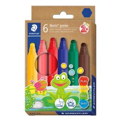 Staedtler Tusser - Noris Junior 329 - B�rnetusser - 6 Assorterede Farver