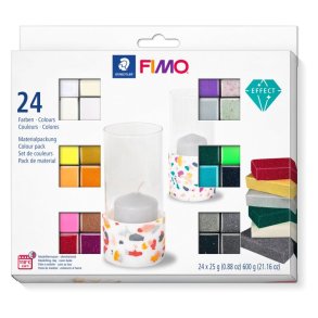 Staedtler Fimo Soft - Effect Colors, 24x25g ass.