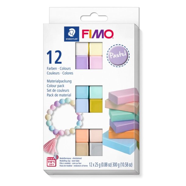 Staedtler Fimo Soft - Pastel Colors, 12x25g ass.