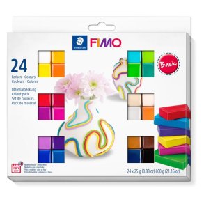 Staedtler Fimo Soft - Basic Colors, 24x25g ass.