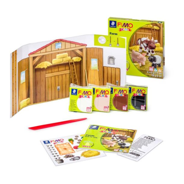 Staedtler Fimo Kids Form &amp; Play - Bondeg�rd - 4x42g
