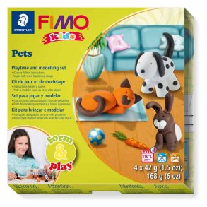 Staedtler Fimo Kids Form & Play - K�ledyr - 4x42g