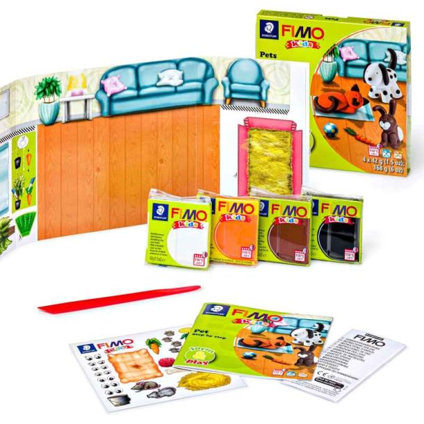 Staedtler Fimo Kids Form &amp; Play - K�ledyr - 4x42g