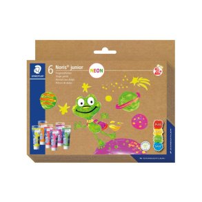Staedtler Fingermaling Noris Junior - Neon - 6 Stk. 75 ml
