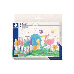 Staedtler Maling Noris &ndash; tempera metallic &ndash; 6 stk assorteret farver