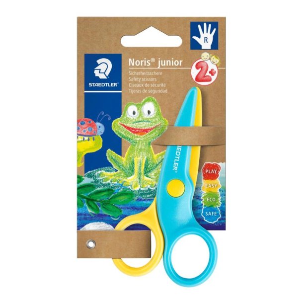 Staedtler b�rnesaks Noris Junior - 10 cm - lysebl�/gul