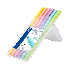 Staedtler Overstregningstusch Textsurfer Triplus - 1-4mm - 6 pastel farver