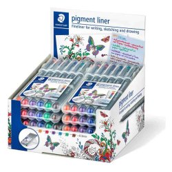 Staedtler Fineliner 308 pigment - 0,3mm - st med 6 farver