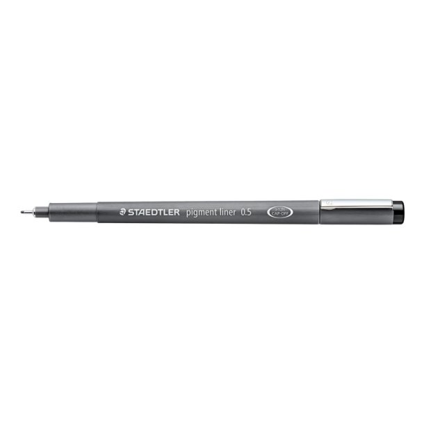 Staedtler Fineliner 308 pigment - 0,5mm sort teknisk pen