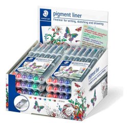 Staedtler Fineliner 308 pigment - 0,5mm - st med 6 farver