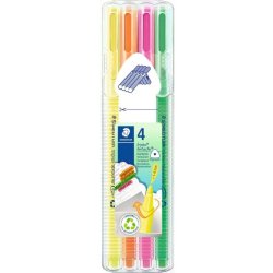 Staedtler Overstregningstusch Textsurfer Triplus - 1-4mm - 4 farver
