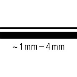Staedtler Overstregningstusch Textsurfer Triplus - 1-4mm - 4 farver