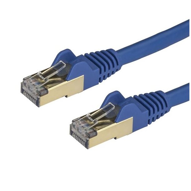 StarTech.com 6ASPAT1MBL - 1 m - Cat6a - U/FTP (STP) - RJ-45 - RJ-45