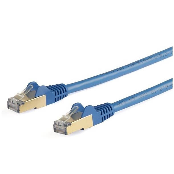 StarTech.com 6ASPAT5MBL - 5 m - Cat6a - S/UTP (STP) - RJ-45 - RJ-45