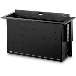 StarTech.com BOX4MODULE - Kabelboks - Skrivebord - Aluminium - Stl