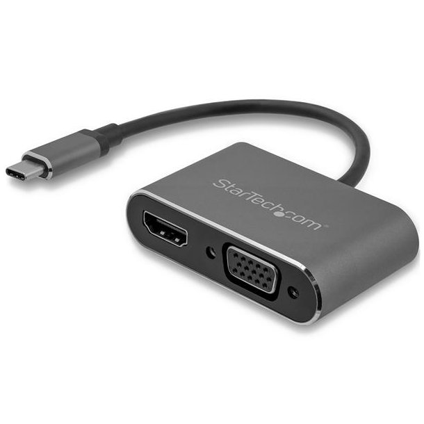 StarTech.com CDP2HDVGA - USB Type-C - HDMI udgang - VGA (D-Sub) udgang - 3840x2160