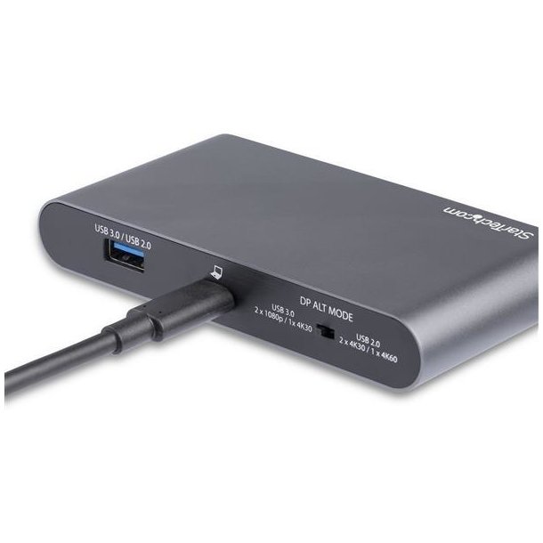 StarTech.com DK30C2DAGPD - Ledningsfrt - USB 3.2 Type-C - 100 W - 10,100,1000 Mbit/s